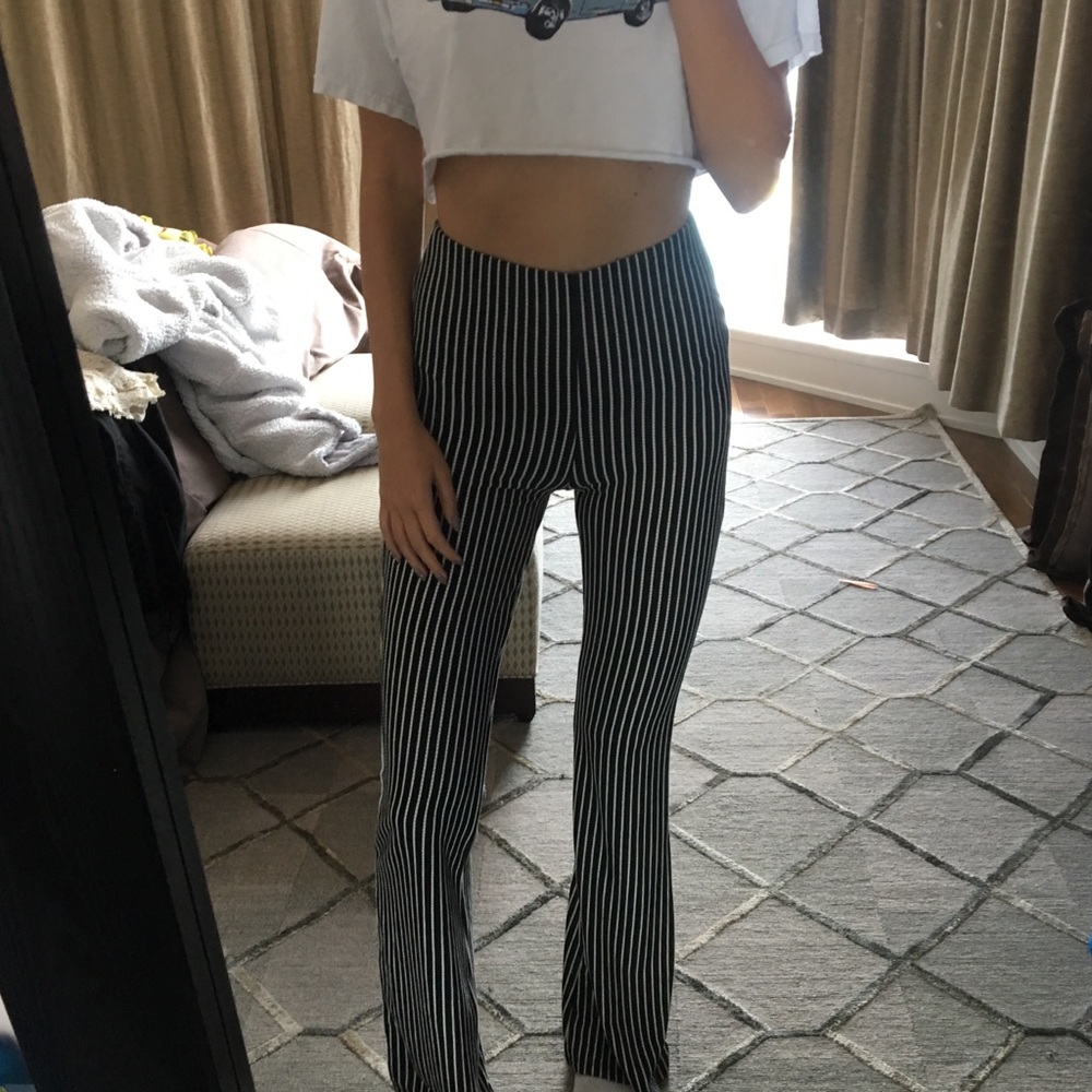 NWT Forever 21 stretchy knit flared pants